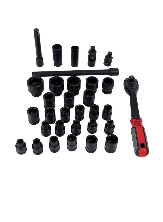 32-Piece Drive Socket Set - 1/2inch