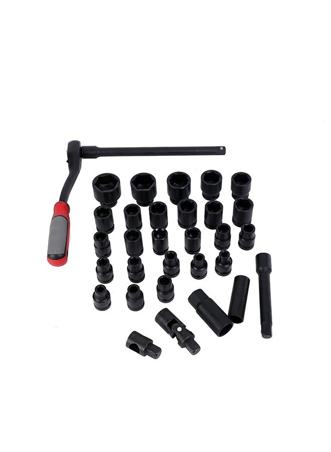 32-Piece Drive Socket Set - 1/2inch