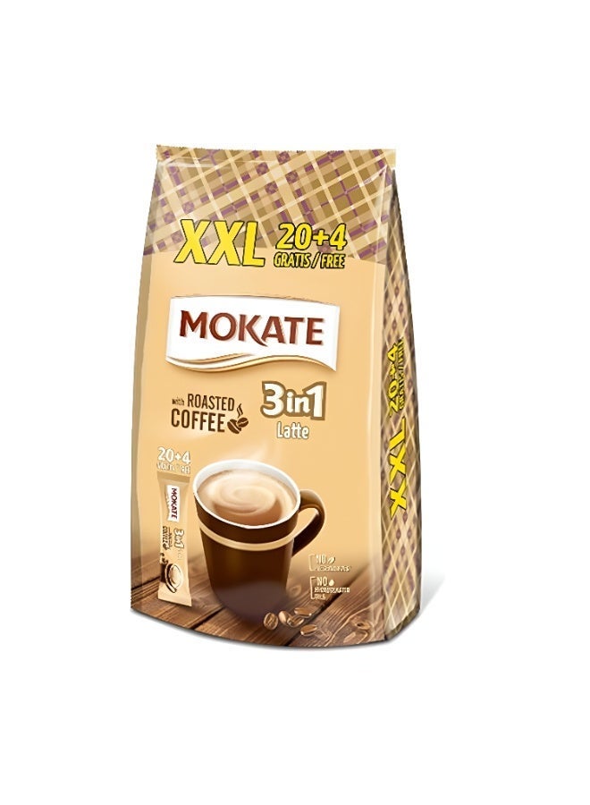 موكاتيه XXL عبوة اقتصادية 3 في 1 لاتيه قهوة فورية، 24 كيس × 2 عبوات - Image 5