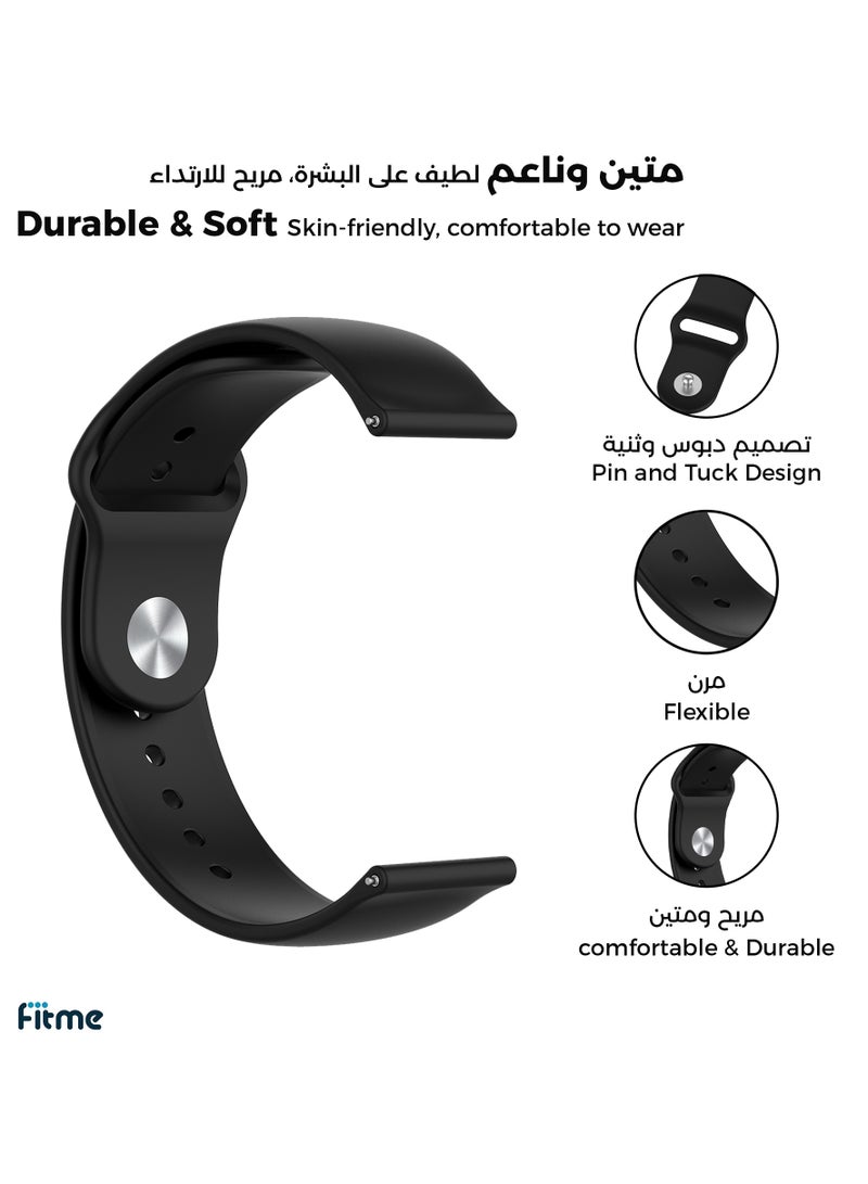 FITME Clip Silicone Band For Huawei Watch GT5 41mm / GT5 PRO 42mm / GT4 41mm - (18mm) - Image 2