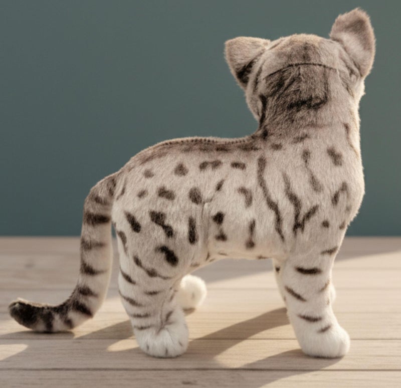 Tickles Musical Standing Cat with Meow Meow Sound Soft Stuffed Plush Animal Toy for Kids Boys & Girls Birthday Gift (Color: Grey Size: 20 cm) - Image 4