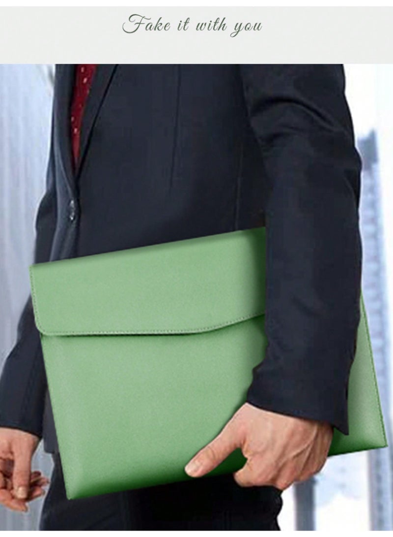 Personalized A4 Document Folder – Custom Name Laser Engraving, Waterproof PU Leather File Organizer with Magnetic Snap Closure, Large Capacity Business Office Portfolio for School, Exams, Lawyers, Realtors & Corporate Gifts - Image 4