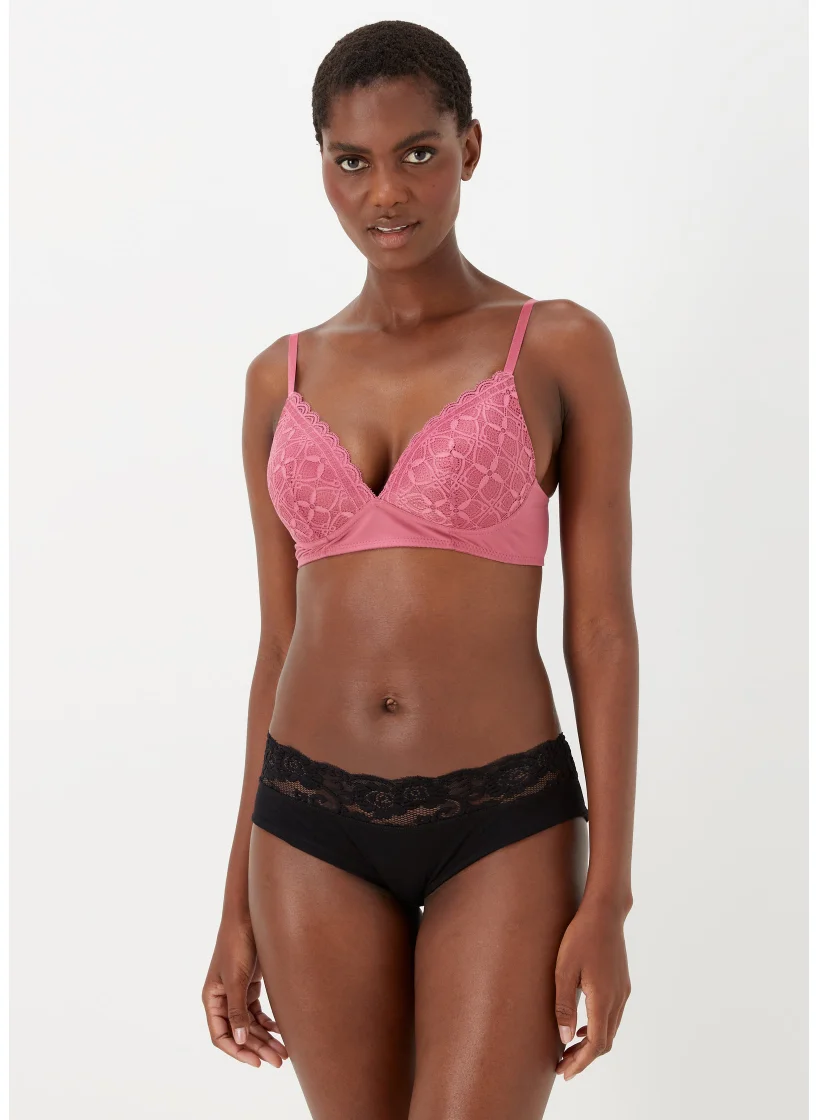 Matalan 4 Pack Lace Trim Short Knickers