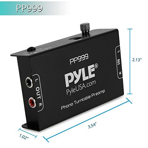 Pyle Mini Phono Turntable Preamp - Low Noise Stereo Preamplifier with RCA Input/Output - 12V DC Adapter - High-Fidelity Audio for Vinyl - Phonograph - Home Audio - PP999 - Image 3