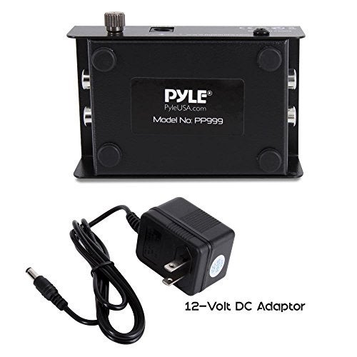 Pyle Mini Phono Turntable Preamp - Low Noise Stereo Preamplifier with RCA Input/Output - 12V DC Adapter - High-Fidelity Audio for Vinyl - Phonograph - Home Audio - PP999 - Image 5