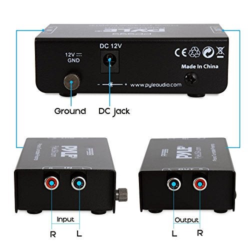 Pyle Mini Phono Turntable Preamp - Low Noise Stereo Preamplifier with RCA Input/Output - 12V DC Adapter - High-Fidelity Audio for Vinyl - Phonograph - Home Audio - PP999 - Image 2