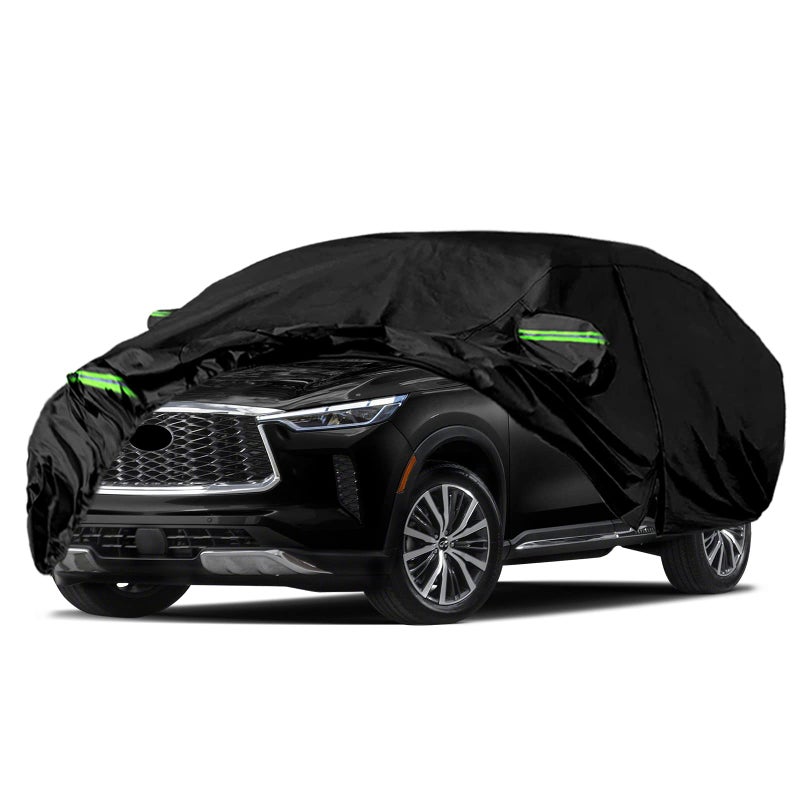 SPORTULI Waterproof Car Covers Replace for 20132025 Infiniti QX60 6 Layers All Weather Customfit Car Cover with Zipper Door Windproof Bands for Snow Rain Dust Hail Protection