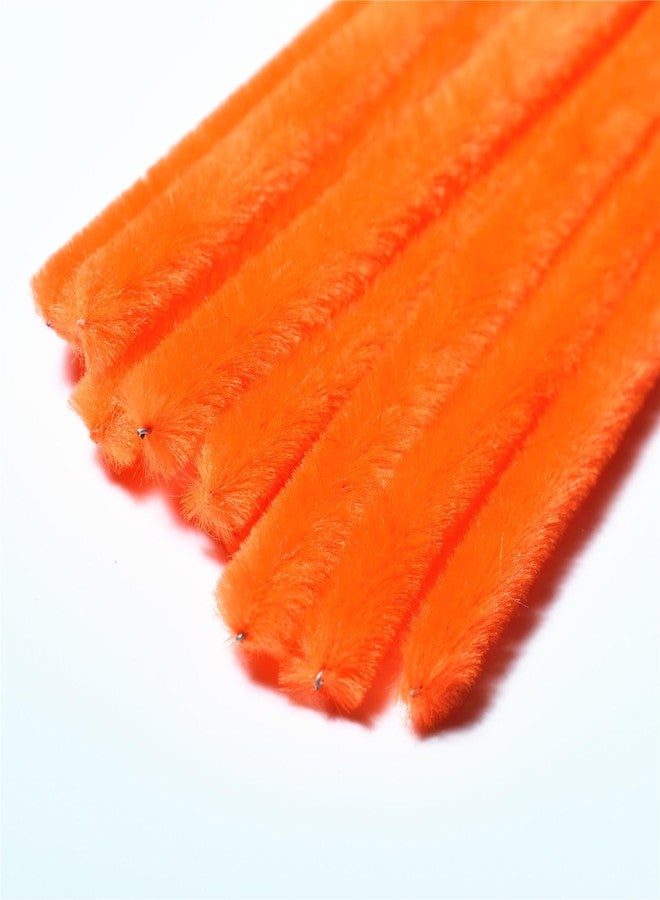 GOTOONE Orange Pipe Cleaners (100 Pack) Chenille Stems for DIY Art Decorations Creative Craft (6 mm x 12 Inch) - Image 2