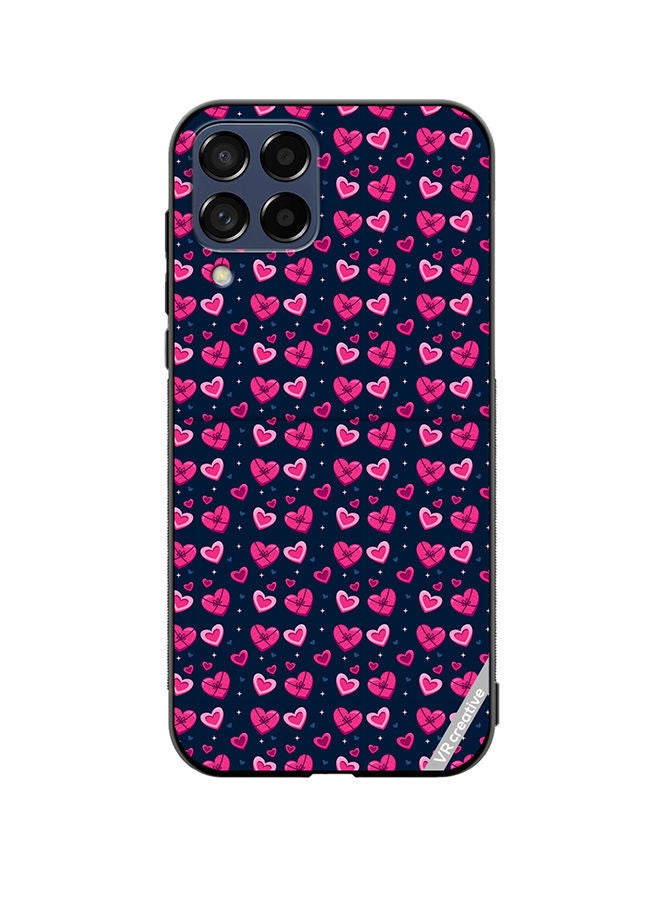 VR CREATIVE Protective Case Cover For Samsung Galaxy M53 Love Pattern Design Multicolour - Image 1