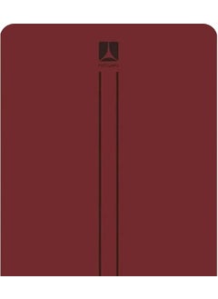 Rebuwo Double Line Design 5mm Rubber Yoga Mat Pilates Mat Claret Red  - Image 1