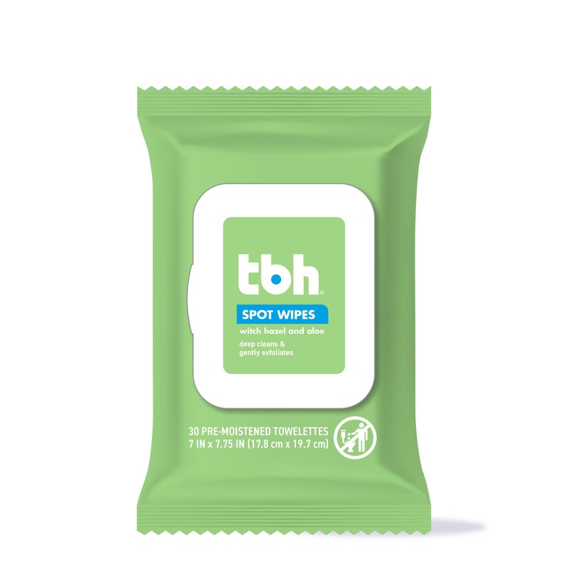 TBH Kids Spot Foam Face Cleansing Wipes  Gentle Daily Skincare for Preteens  Teens with Oily Dry  Sensitive Skin  Salicylic Acid  Witch Hazel  ParabenFree  DermatologistApproved
