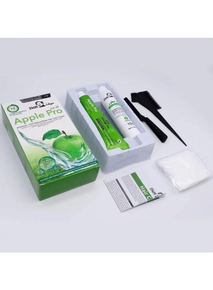 سويفت كريم صبغة الشعر الأسود الطبيعي الخالي من الأمونيا 1/0 - Image 2