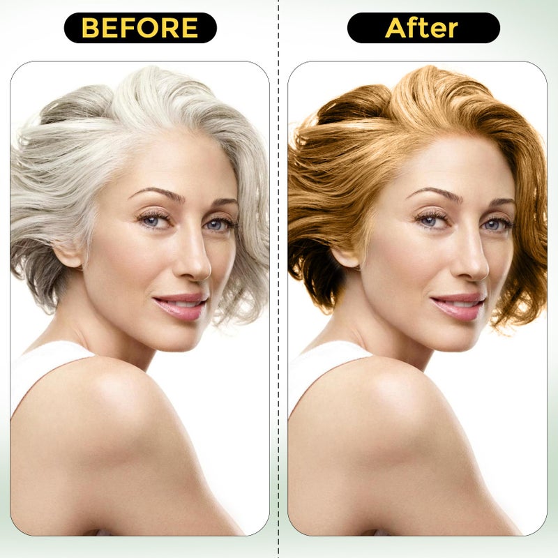 Sminktec Hair Dye Shampoo 3 in 1 for Gray Hair, Herbal Ingredients Natural Shampoo Hair Dye for Women Men (Chestnut Brown) - Image 2