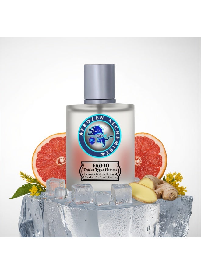 Frozen Alchemist Frozen Tygar (FA030) EDP 100ml for Men & Women by Frozen Alchemist | Citrus Woody Aromatic Fragrance | Grapefruit, Ginger, Ambroxan & Woody Notes | Long Lasting Eau De Parfum - Image 2