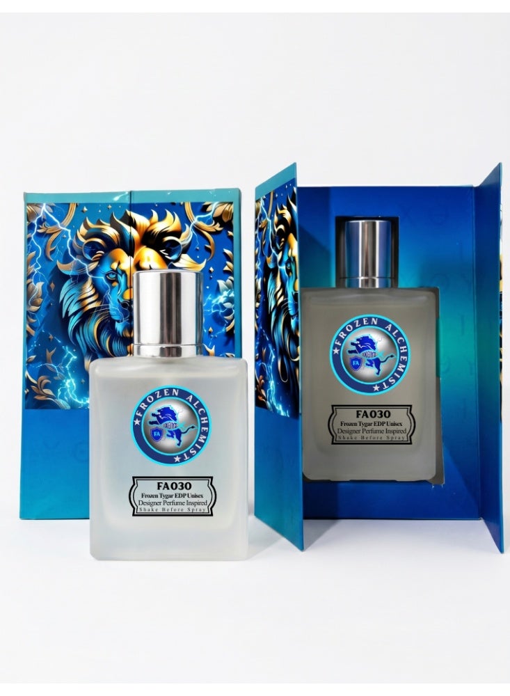 Frozen Alchemist Frozen Tygar (FA030) EDP 100ml for Men & Women by Frozen Alchemist | Citrus Woody Aromatic Fragrance | Grapefruit, Ginger, Ambroxan & Woody Notes | Long Lasting Eau De Parfum - Image 1