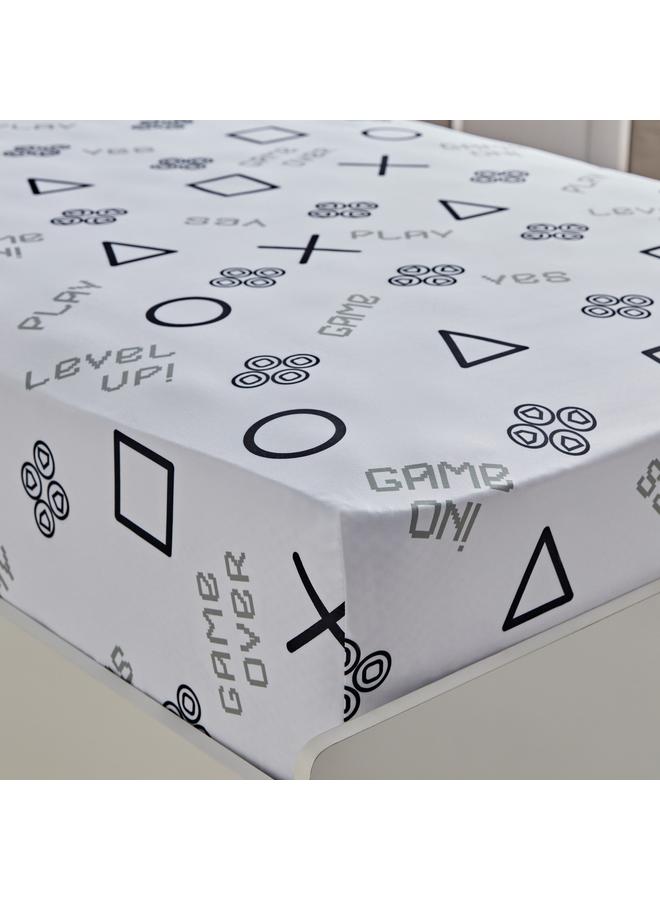 Home Box Gaming Gamer Microfibre Single Fitted Sheet - 90x200+25 cm  - Image 4