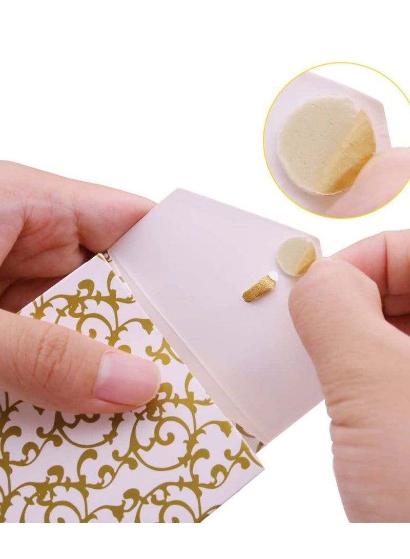 سيوسي صندوق هدايا الزفاف ، 20 قطعة ، علب هدايا شكرًا لك ، حلوى مع شرائط لحفلات الزفاف ، وديكورات حفلات أعياد الميلاد للأطفال ، باللون الذهبي - Image 5