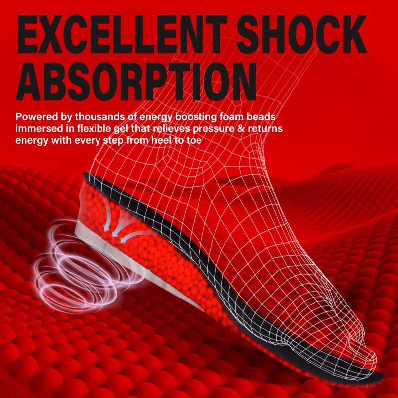 ERGOfoot Height Increase Insoles for Men, 4 Layers Adjustable Shoe Lifts Up to 3.54 Inches, Comfortable Height Boosting Insoles, Relieve Foot Pressure, Make You Taller All Day - Image 4