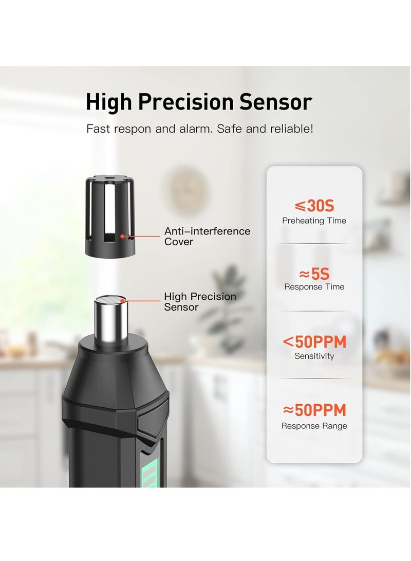 Propane Gas Leak Detector for Home and RV, Portable Natural Gas Sniffer Sound  LED Alarm High Accuracy Battery Powered, Pocket Pen Type Flammabler Gas Detection Analyzer Meter Tool - Image 3