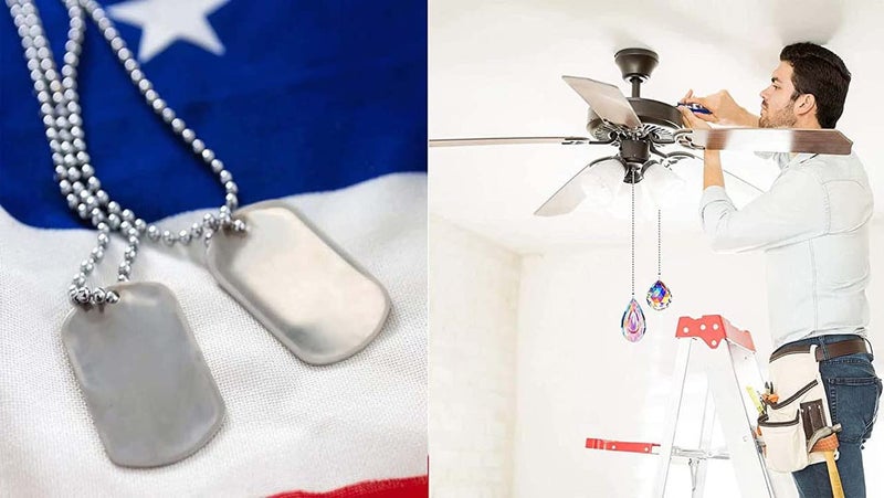 DIY Crafts DIY Crafts 3 Mtr Kit Chain Oval Diamond Gold Ceiling Fan Pull Chain Set Light Diamond Fan Pull Chains Ceiling Fan Chain Extender Chain Connector 3 Mtr Kit Chain Oval Diamond Gold  - Image 5