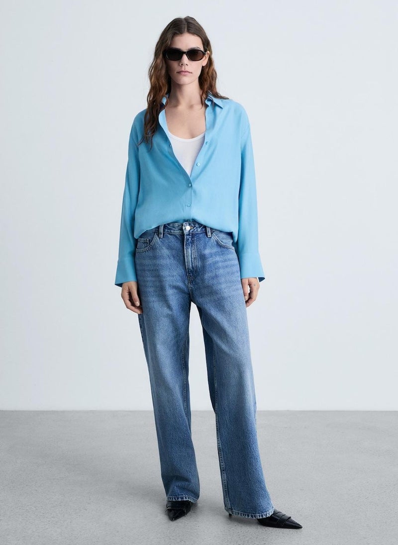 MANGO - Lyocell Fluid Shirt - Image 1