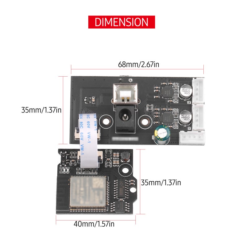 Single-Arm Engraver Electronic Components - High Quality Mainboard Powerful Generic Wi-Fi+BT+BLE MCU Modules Advanced Master Firmware for Single-Arm Engraving Machines - Image 5