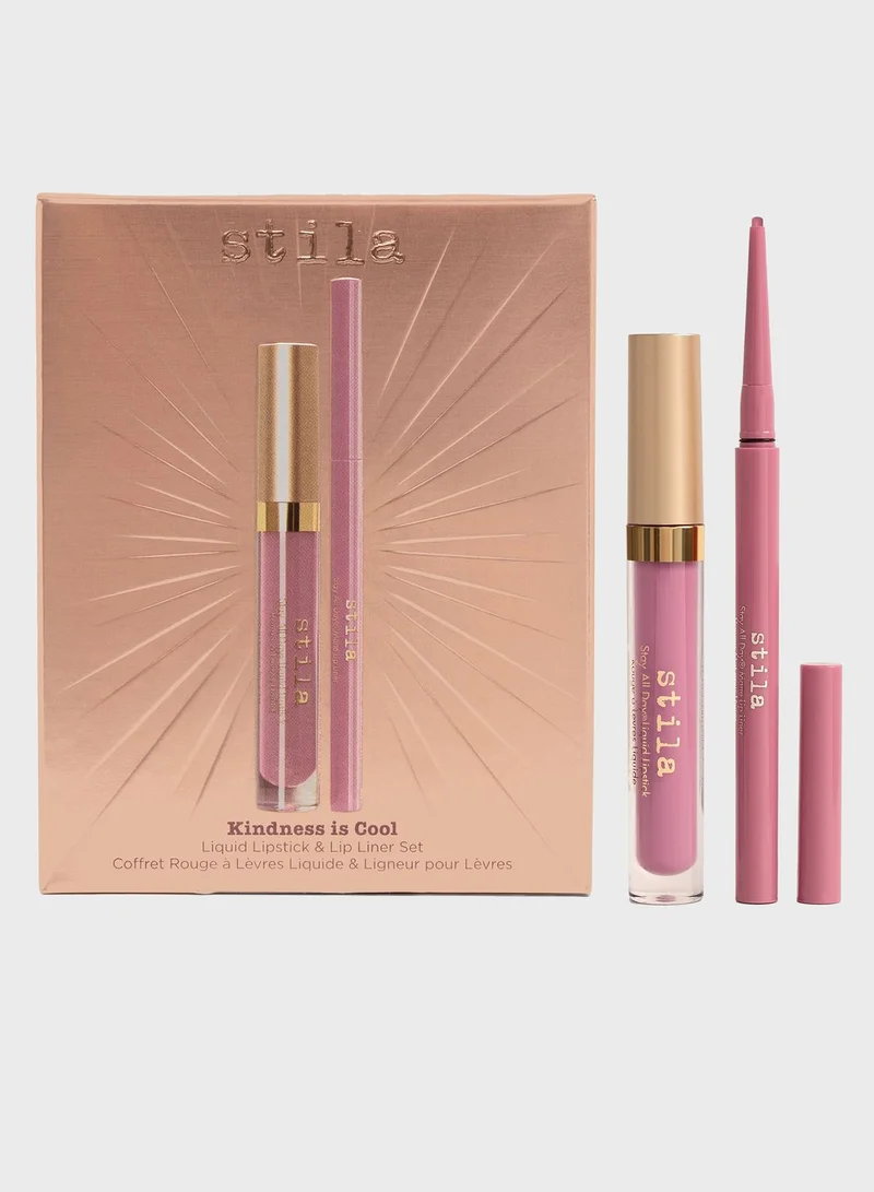 stila Kindness Is Cool - Liq Lipstick & Lip Liner Set (Patina)
