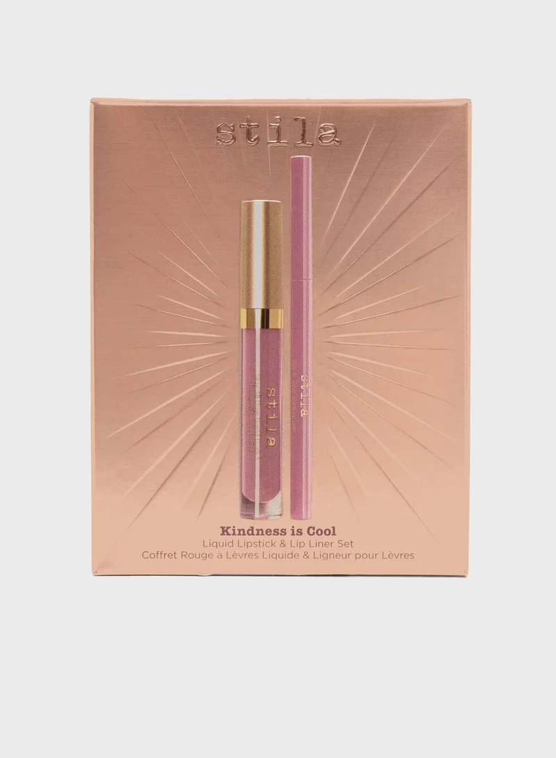 stila Kindness Is Cool - Liq Lipstick & Lip Liner Set (Patina)