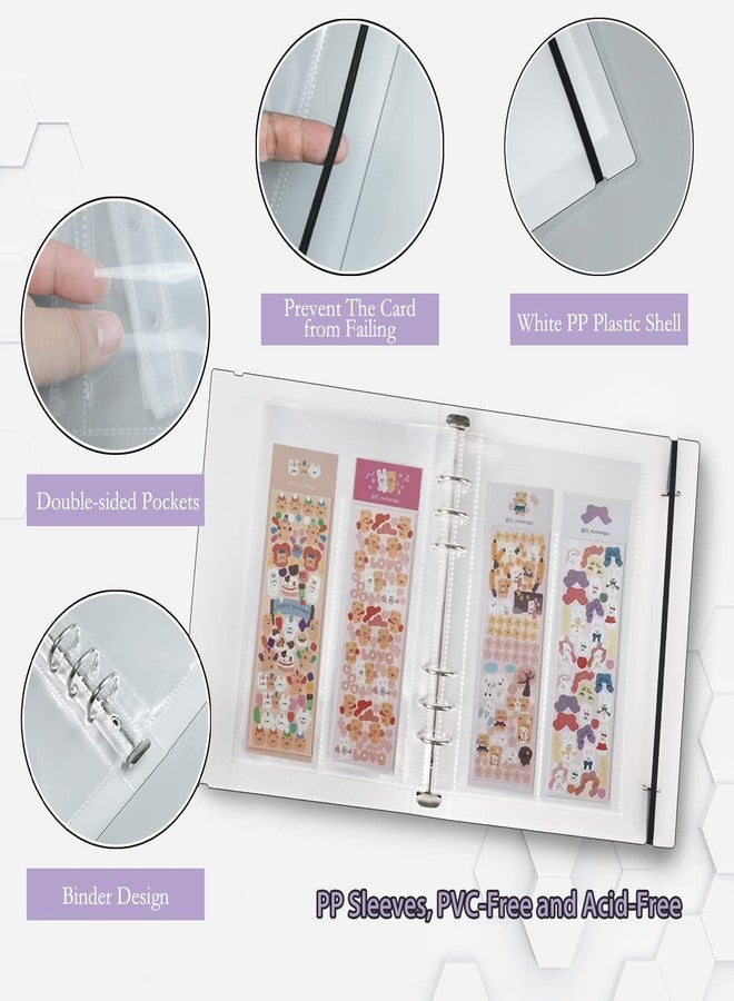 Careflection Photo Album Binder Book 6 Ring A5 Binder Holder Refillable Compatible for Fujifilm Instax Mini Film/Polaroid Film/Kpop Photocard - Image 5