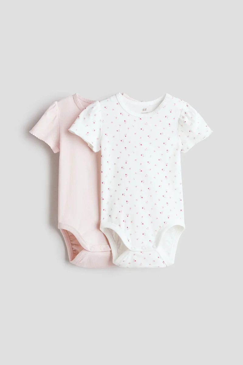 H&M 2-pack short-sleeved bodysuits