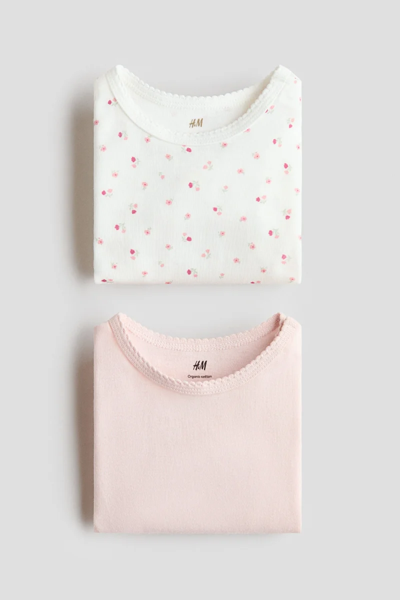 H&M 2-pack short-sleeved bodysuits