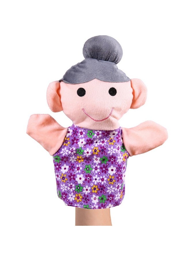 BETTERLINE - Hand Puppet Set 6 Family Members Premium Quality 9” Inch Soft Plush Hand Puppets For Kids For Storytelling Teaching Preschool Roleplay Mother Father Son Daughter And Grandparents - Image 1