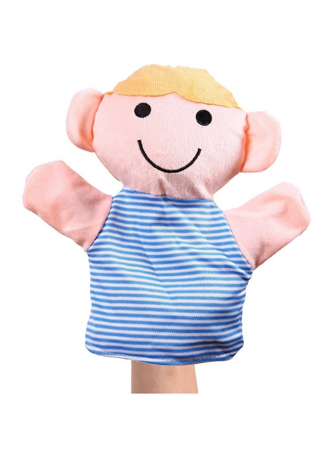 BETTERLINE - Hand Puppet Set 6 Family Members Premium Quality 9” Inch Soft Plush Hand Puppets For Kids For Storytelling Teaching Preschool Roleplay Mother Father Son Daughter And Grandparents - Image 1