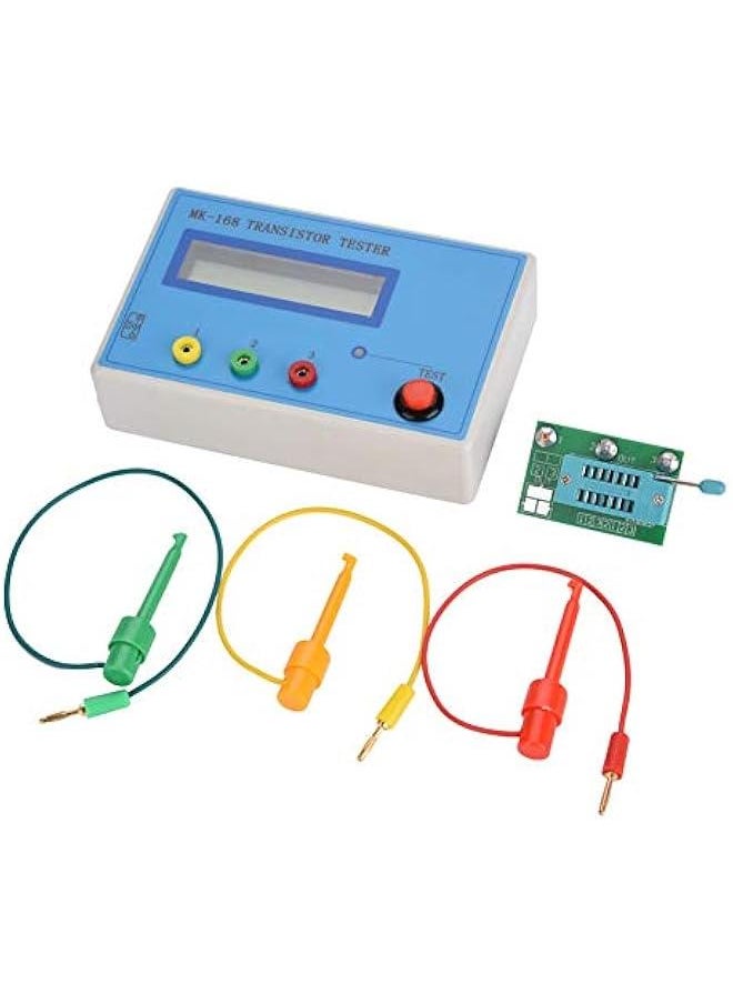 Generic - Transistor Tester, MK-168 8MHz External Crystal Multifunction High Accuracy Diode Triode Capacitance Tester RLC NPN PNP MOS Meter with Automatically Detect - Image 1