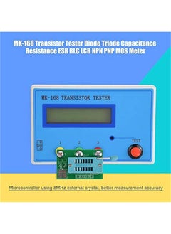 Generic Transistor Tester, MK-168 8MHz External Crystal Multifunction High Accuracy Diode Triode Capacitance Tester RLC NPN PNP MOS Meter with Automatically Detect  - Image 3