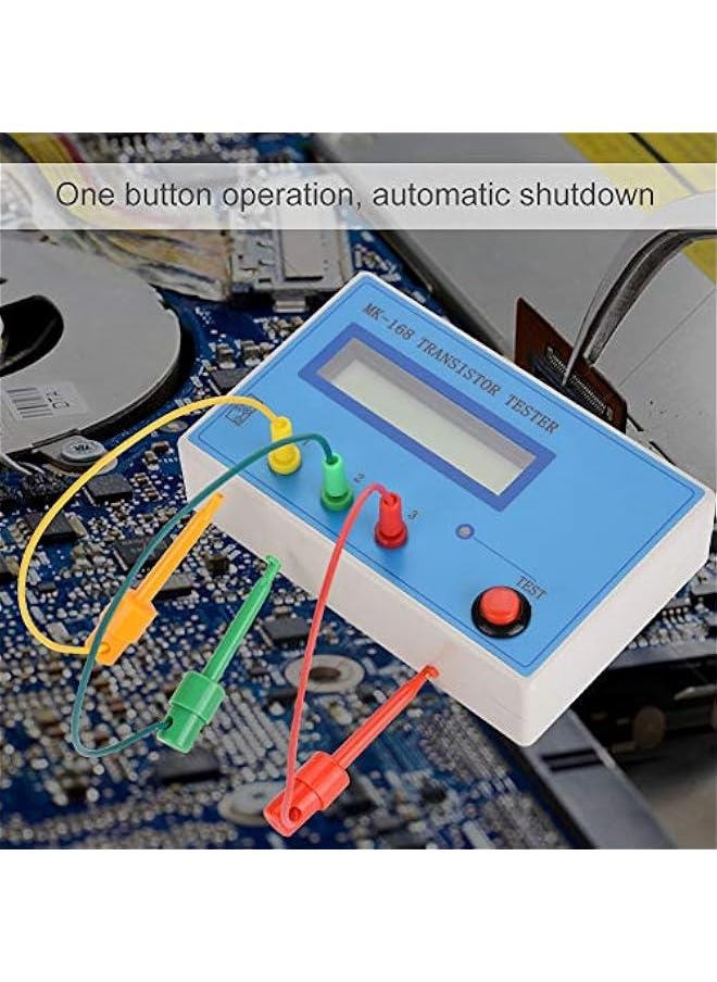 Generic - Transistor Tester, MK-168 8MHz External Crystal Multifunction High Accuracy Diode Triode Capacitance Tester RLC NPN PNP MOS Meter with Automatically Detect - Image 1