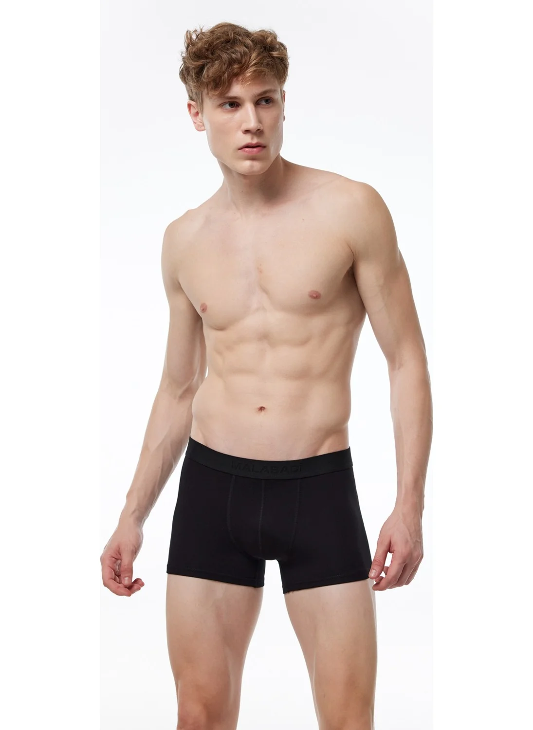 Malabadi Men's Black Modal Short Boxer 011