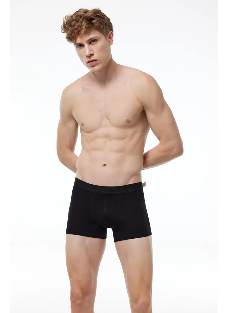 Malabadi Men's Black Modal Short Boxer 011