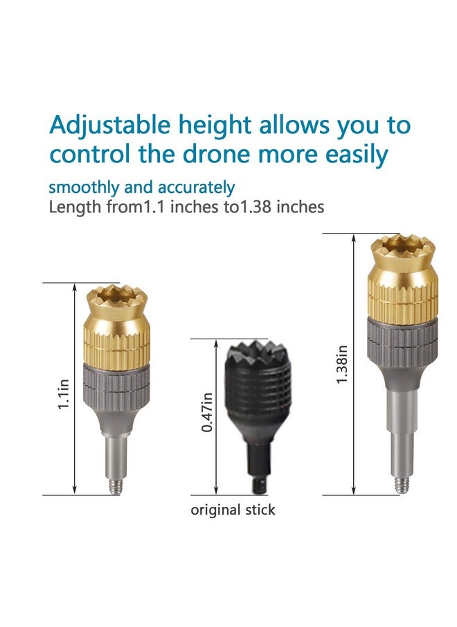 Hanatora - Extension Joystick Stick For Dji Fpv Remote Controller 3 2,Neo,Avata 2,Rc Pro,Aluminum Metal Control Extender Joysticks,Long Thumb Sticks Replacement Accessories - Image 1