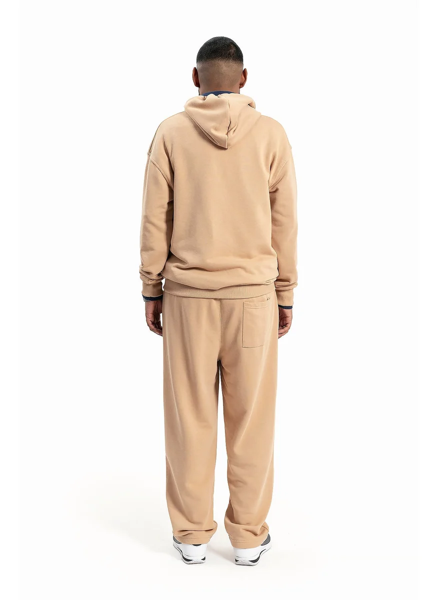 Wecre8 Men's Camel Hoodie and Pants Set By WECRE8