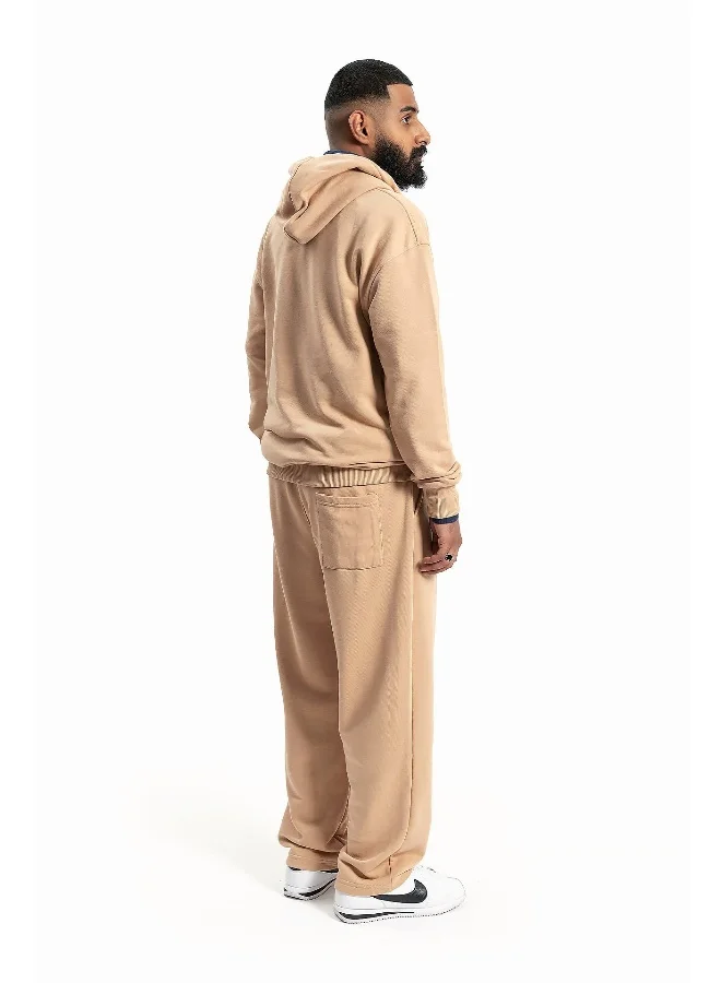 Wecre8 Men's Camel Hoodie and Pants Set