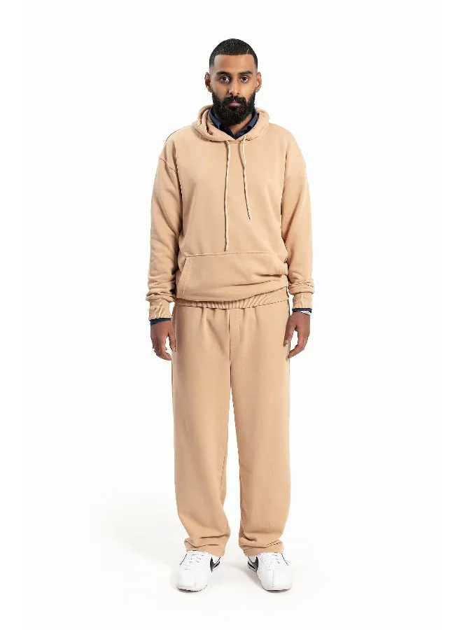 Wecre8 Men's Camel Hoodie and Pants Set