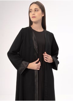 Hadiyath Al Madinah Black Sultana Open Abaya - HM  - Image 3