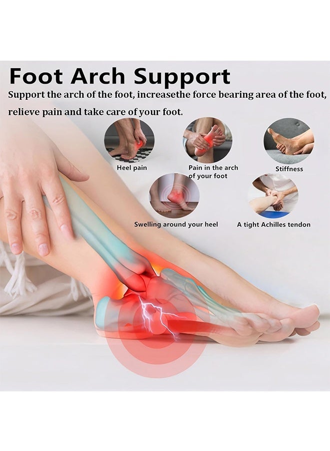 HAVEN Arch Support Braces, Upgraded Non-Slip Wearable Arch Support, Built-in Orthotics, Adjustable Bands, Gel Pads for Flat Feet High & Fallen Arch Unisex (Skin Color) - Image 2