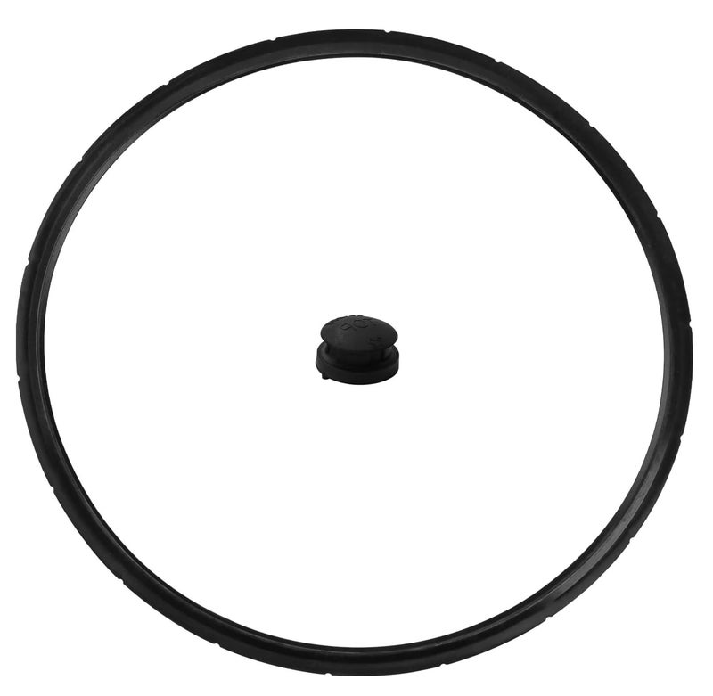 Delixike 09985 for Presto 09985 Pressure Canner Sealing Ring Gasket 16 18 23 Quart Presto Pressure Canning Cooker Sealing Ring Rubber Plug 01745 01751 01755 01781 01782 01784 Replacement Parts