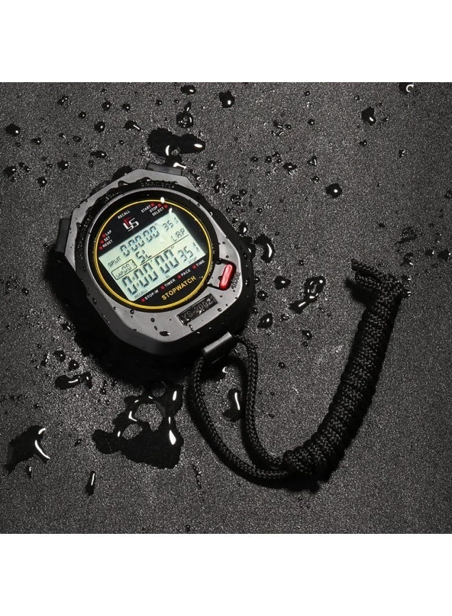 Generic Lightweight Sports Timer Running Training Judging Fitness Code Table Bicycle Speedometer Manufacturer Customized-Display Accuracy:1 Per Thousandth Accuracy 200 Memory (YS2002)  - Image 3
