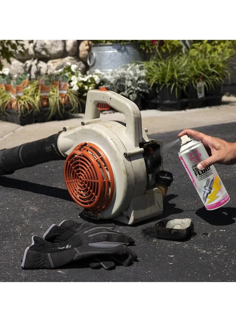 SWORD PRO Starting Fluid Combo Pack – 3 x 450ml Cans – Fast Start in Cold Weather – Engine Starting Aid for Petrol & Diesel Vehicles – Spark Plug Cleaner – Heavy Duty Formula – SW-001 - Image 5