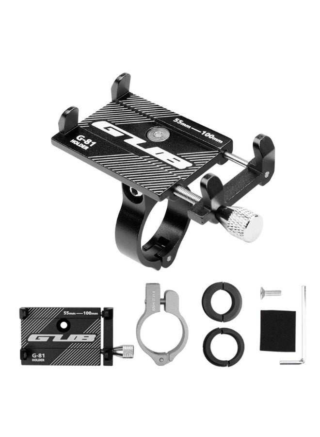 GUB Aluminum Bike Phone Mount Holder Adjustable Handlebar Mobile Stand 360 Rotation Anti Slip Clamp Fits 3.5 To 6.2 Inch Smartphones Black - Image 5