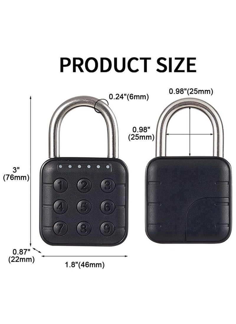 Generic - Combination Lock for Locker, 6 Digit Waterproof Smart Code Padlock, Combo Lock, Perfect for Lockers, Luggage, Gym Lockers, Storage Boxes, and Suitcases. - Image 1