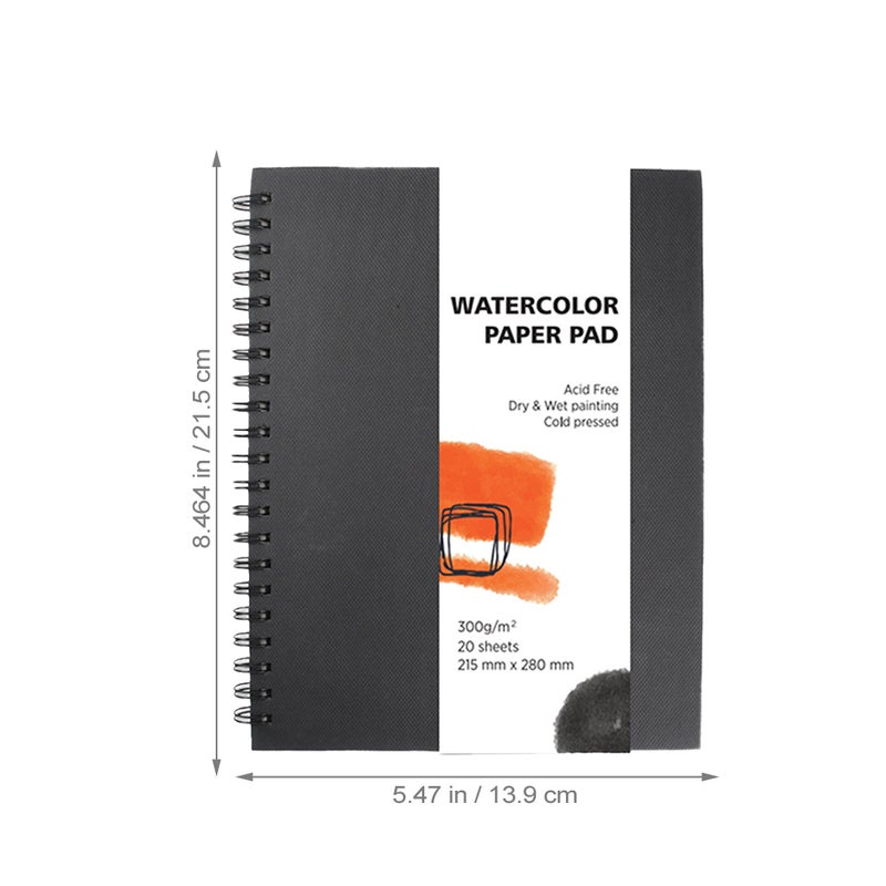 2pcs Water Color Painting Book Portable Coil Watercolor Paper Pad Drawing Book - Image 2